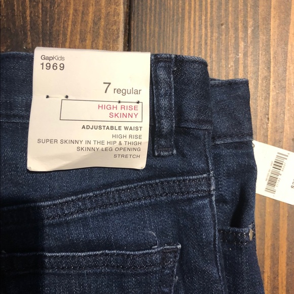 Gap High Rise Skinny Adjustable Waist Sz 7 - Picture 2 of 3